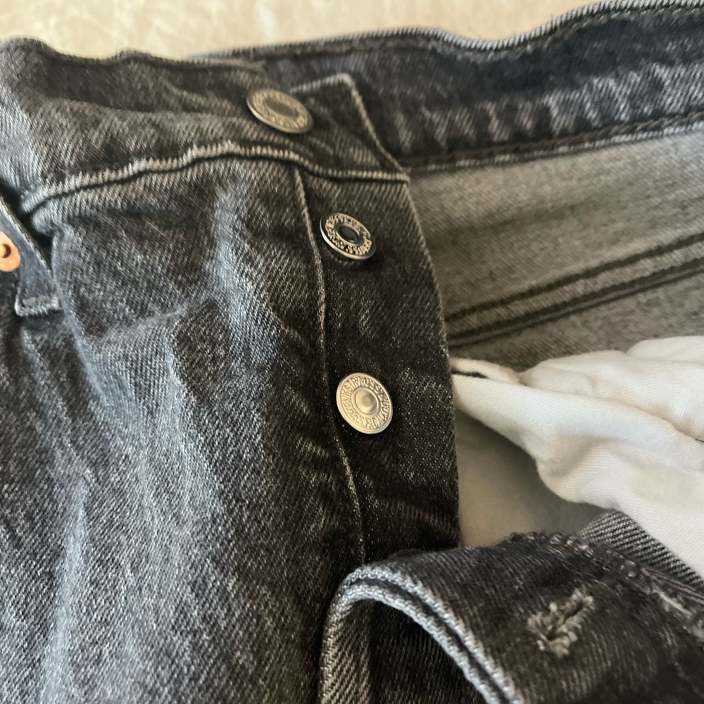 Levi's Premium Black Denim Boa Jacket, Men's Size S (equivalent) cotton black type Vintage Second Hand